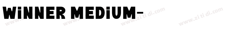 Winner Medium字体转换